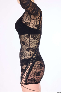 Lexi black lace mini dress dressed trunk upper body 0003.jpg